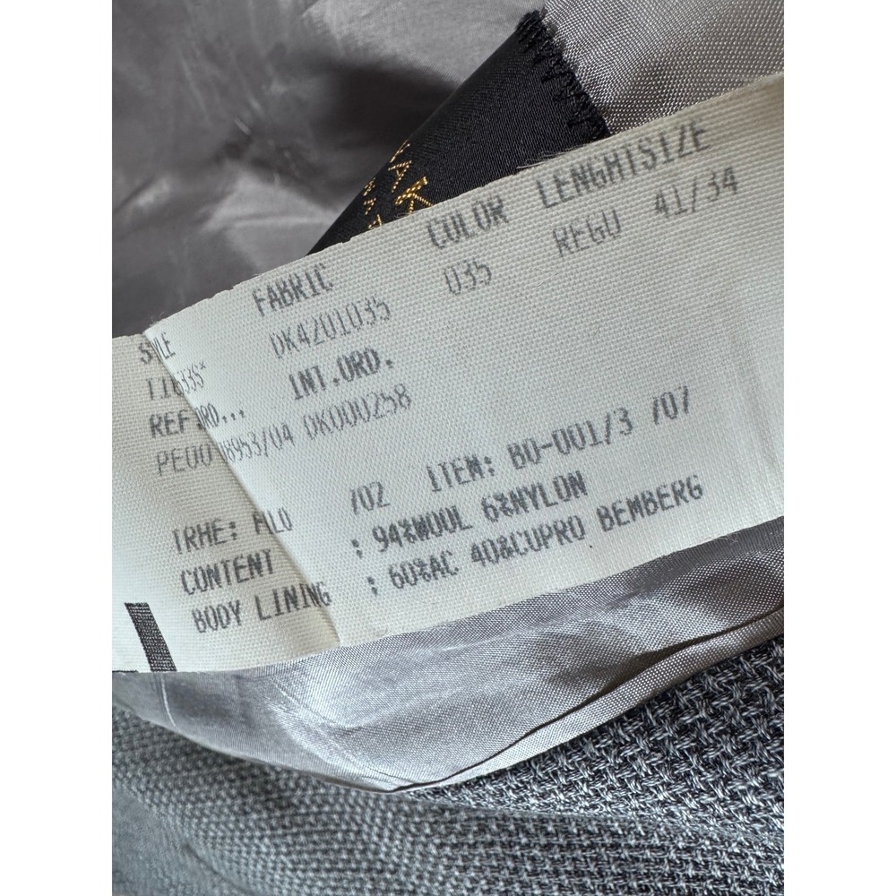 Donna Karan Signature 41R Wool Blend Blazer Jacket Made in Italy Excellent! - Picture 10 of 13